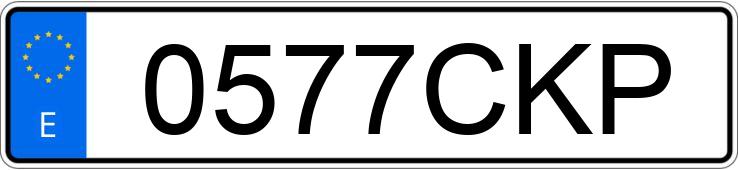 Numer rejestracyjny 0577CKP posiada SEAT IBIZA Numer rejestracyjny 0577CKP posiada SEAT IBIZA