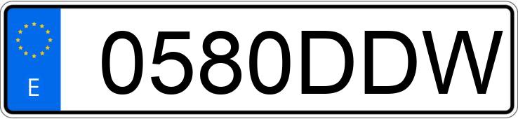 Numer rejestracyjny 0580DDW posiada SEAT ALTEA Numer rejestracyjny 0580DDW posiada SEAT ALTEA