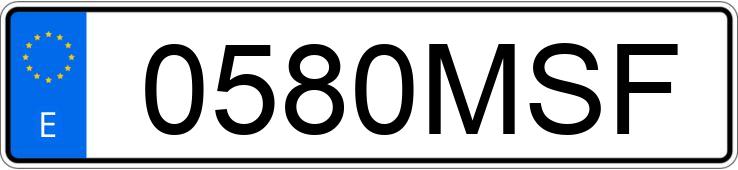 Numer rejestracyjny 0580MSF posiada PEUGEOT TWEET