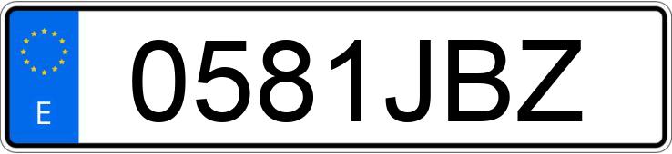 Numer rejestracyjny 0581JBZ posiada CITROEN C5