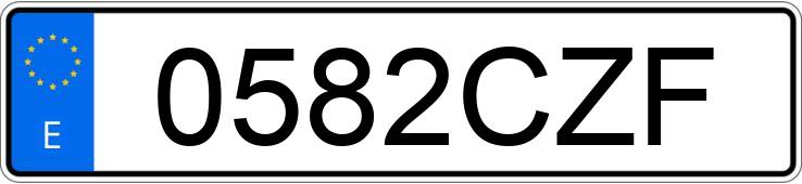 Numer rejestracyjny 0582CZF posiada SEAT LEON