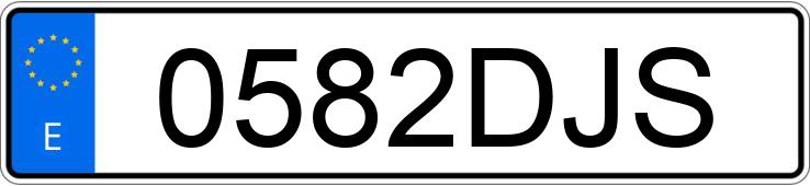 Numer rejestracyjny 0582DJS posiada BMW SERIE 3