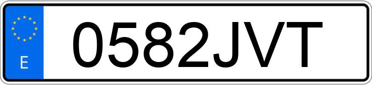 Numer rejestracyjny 0582JVT posiada RENAULT CLIO