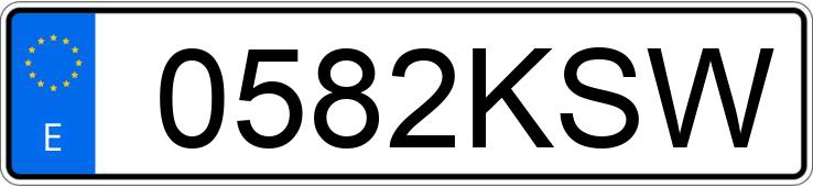 Numer rejestracyjny 0582KSW posiada KIA NIRO