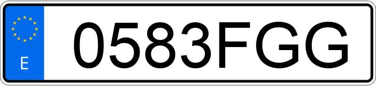 Numer rejestracyjny 0583FGG posiada DACIA LOGAN