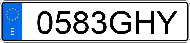 Numer rejestracyjny 0583GHY posiada BMW SERIE 5 Numer rejestracyjny 0583GHY posiada BMW SERIE 5