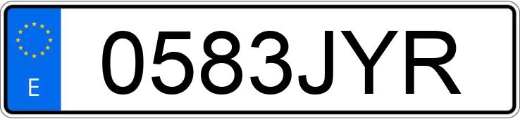 Numer rejestracyjny 0583JYR posiada PORSCHE MACAN