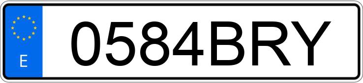 Numer rejestracyjny 0584BRY posiada SEAT TOLEDO