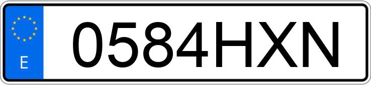 Numer rejestracyjny 0584HXN posiada RENAULT CLIO