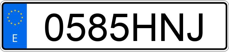 Numer rejestracyjny 0585HNJ posiada HYUNDAI I30