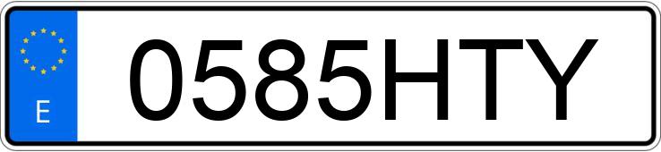 Numer rejestracyjny 0585HTY posiada CITROEN C4