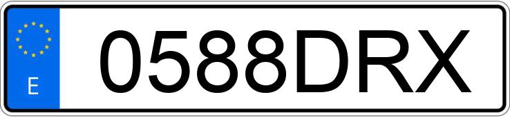 Numer rejestracyjny 0588DRX posiada HUMMER H2