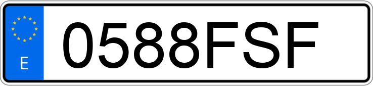 Numer rejestracyjny 0588FSF posiada RENAULT SCENIC