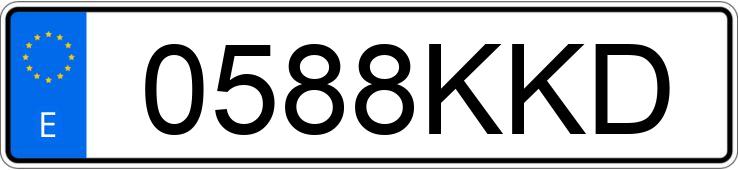 Numer rejestracyjny 0588KKD posiada MERCEDES GLA (156)