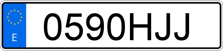 Numer rejestracyjny 0590HJJ posiada AUDI A1 SPORTBACK