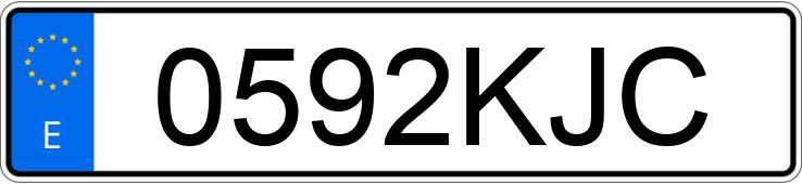 Numer rejestracyjny 0592KJC posiada FIAT 500