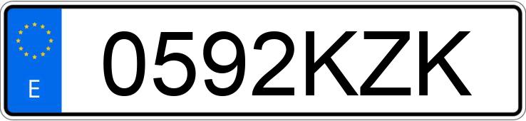 Numer rejestracyjny 0592KZK posiada DACIA LOGAN Numer rejestracyjny 0592KZK posiada DACIA LOGAN