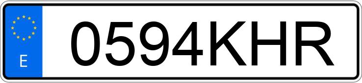 Numer rejestracyjny 0594KHR posiada VOLKSWAGEN GOLF Numer rejestracyjny 0594KHR posiada VOLKSWAGEN GOLF