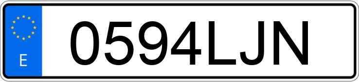 Numer rejestracyjny 0594LJN posiada MERCEDES GLA (156)