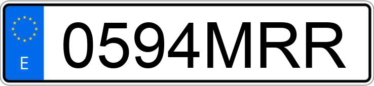 Numer rejestracyjny 0594MRR posiada MERCEDES E (213)