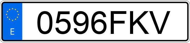 Numer rejestracyjny 0596FKV posiada RENAULT CLIO