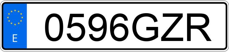 Numer rejestracyjny 0596GZR posiada PEUGEOT 206 + Numer rejestracyjny 0596GZR posiada PEUGEOT 206 +