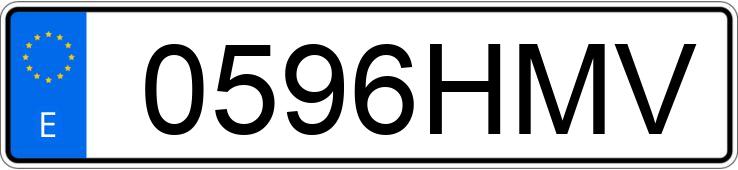 Numer rejestracyjny 0596HMV posiada SEAT EXEO