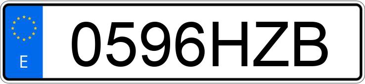 Numer rejestracyjny 0596HZB posiada BMW SERIE 4