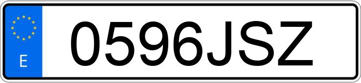 Numer rejestracyjny 0596JSZ posiada CITROEN C4