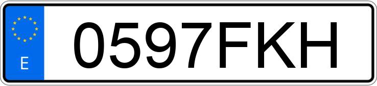 Numer rejestracyjny 0597FKH posiada MERCEDES CLS (219) 500 388