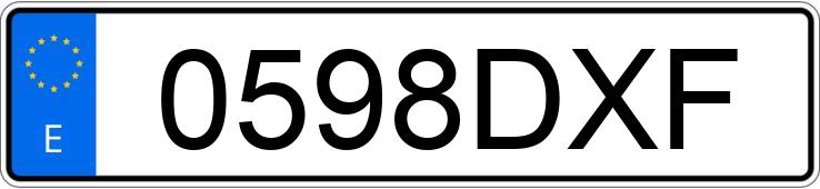 Numer rejestracyjny 0598DXF posiada RENAULT CLIO