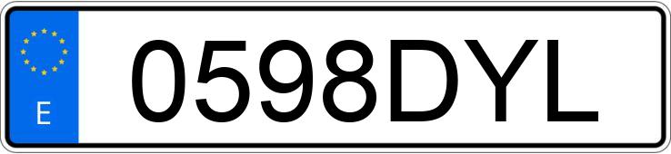 Numer rejestracyjny 0598DYL posiada BMW SERIE 3