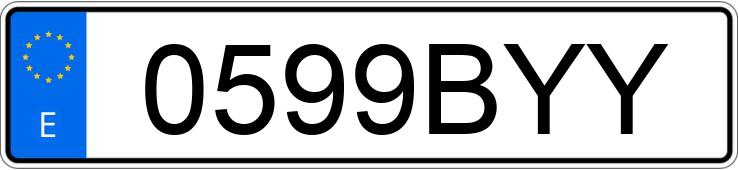 Numer rejestracyjny 0599BYY posiada AUDI A3