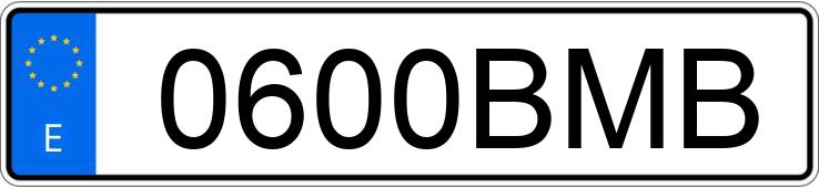 Numer rejestracyjny 0600BMB posiada FORD MONDEO