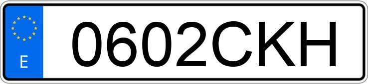 Numer rejestracyjny 0602CKH posiada VOLKSWAGEN GOLF