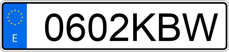 Numer rejestracyjny 0602KBW posiada OPEL CORSA