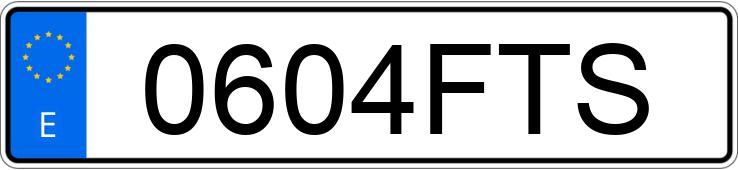 Numer rejestracyjny 0604FTS posiada MERCEDES C (204)