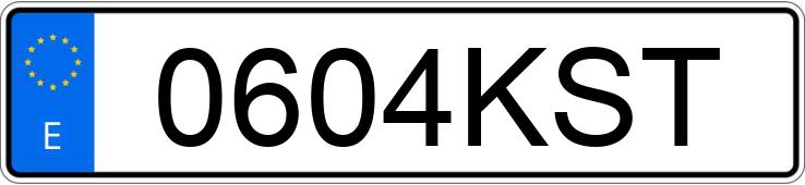 Numer rejestracyjny 0604KST posiada AUDI Q5