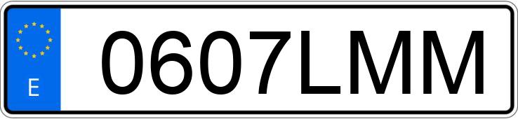 Numer rejestracyjny 0607LMM posiada RENAULT KANGOO