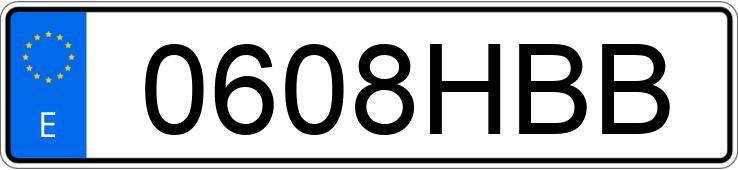 Numer rejestracyjny 0608HBB posiada OPEL ASTRA