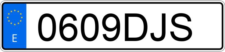 Numer rejestracyjny 0609DJS posiada BMW SERIE 3