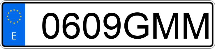 Numer rejestracyjny 0609GMM posiada AUDI A3 SPORTBACK