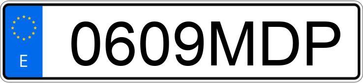 Numer rejestracyjny 0609MDP posiada BMW SERIE 1
