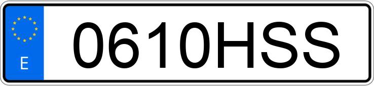 Numer rejestracyjny 0610HSS posiada SEAT LEON