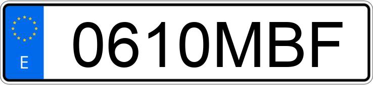 Numer rejestracyjny 0610MBF posiada CITROEN C4