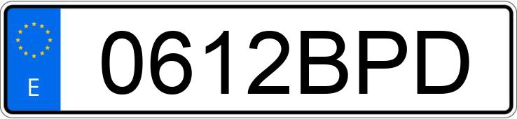 Numer rejestracyjny 0612BPD posiada SUZUKI VITARA