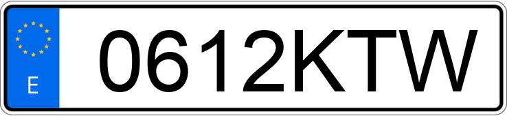 Numer rejestracyjny 0612KTW posiada VOLKSWAGEN GOLF Numer rejestracyjny 0612KTW posiada VOLKSWAGEN GOLF