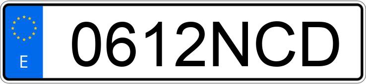 Numer rejestracyjny 0612NCD posiada BMW SERIE 5