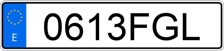 Numer rejestracyjny 0613FGL posiada OPEL VECTRA