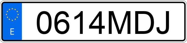 Numer rejestracyjny 0614MDJ posiada MERCEDES A (176)